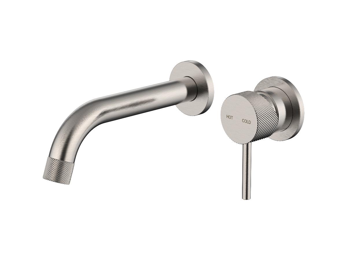 CIOSO WALL BASIN MIXER KNURLED BN