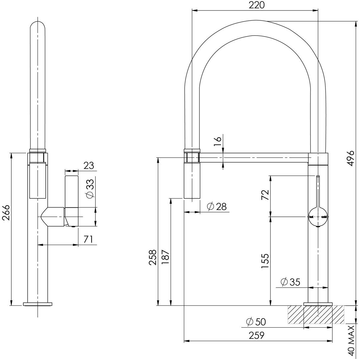 PRIZE FLEXIBLE COIL SINK MIXER BN