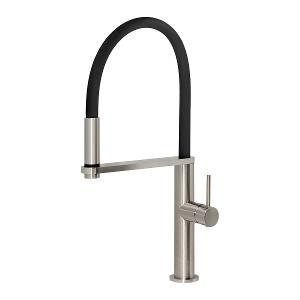 BLIX FLEXIBLE HOSE SINK MIXER ROUND BN