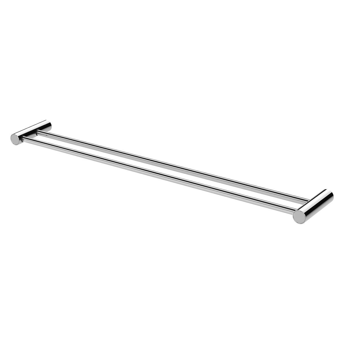 VIVID SLIMLINE DBL TOWEL RAIL 800MM CP