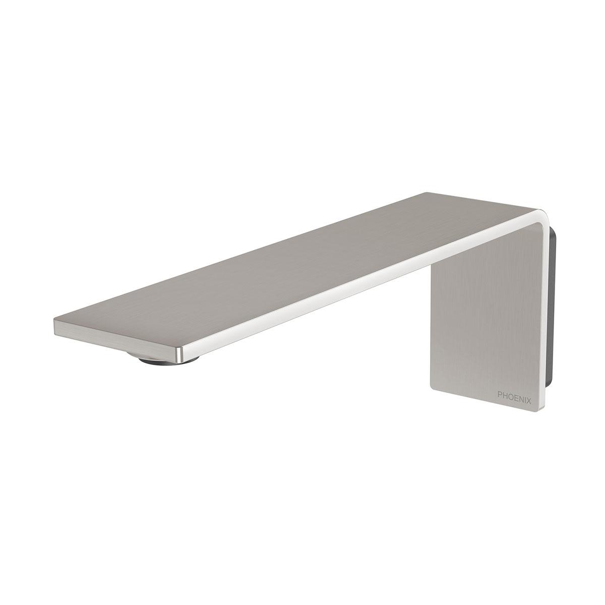 AXIA WALL BASIN / BATH OUTLET 200MM BN