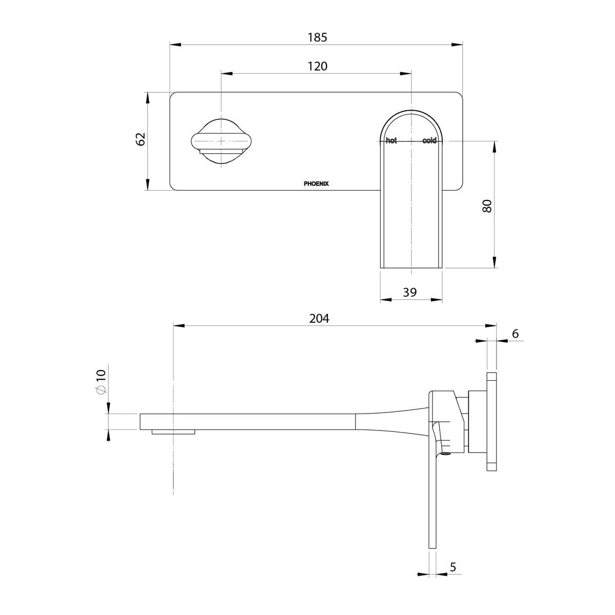 TEEL S-MIX W BASIN BTH MIXER ST FO KT BC