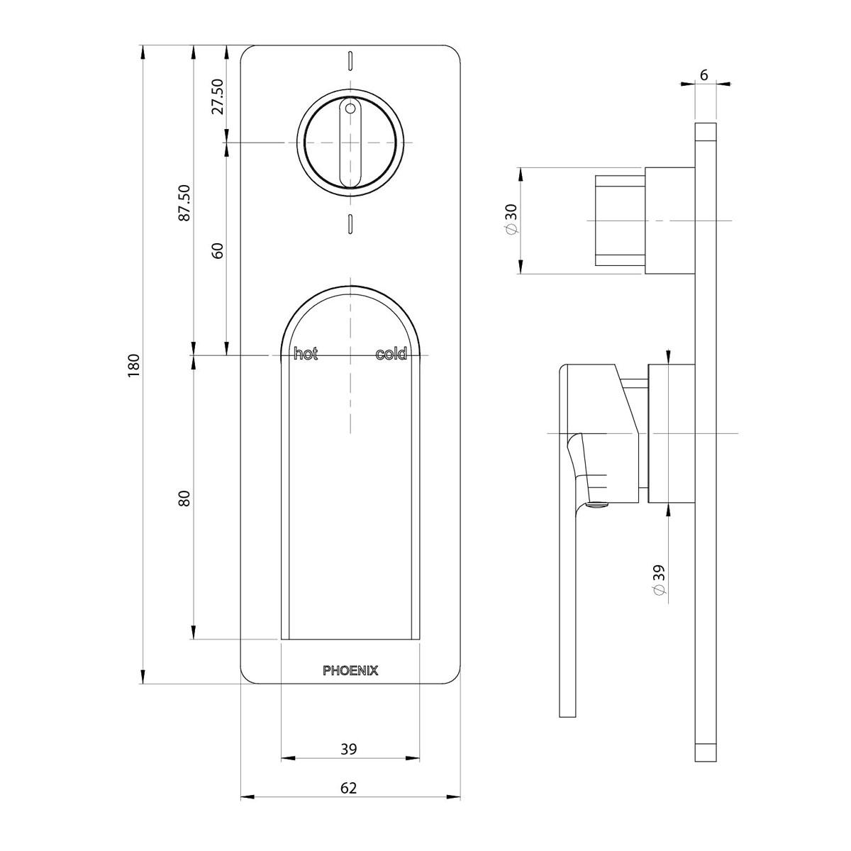 TEEL S-MIX SHOWER BTH DIV MIXER FO KT BN