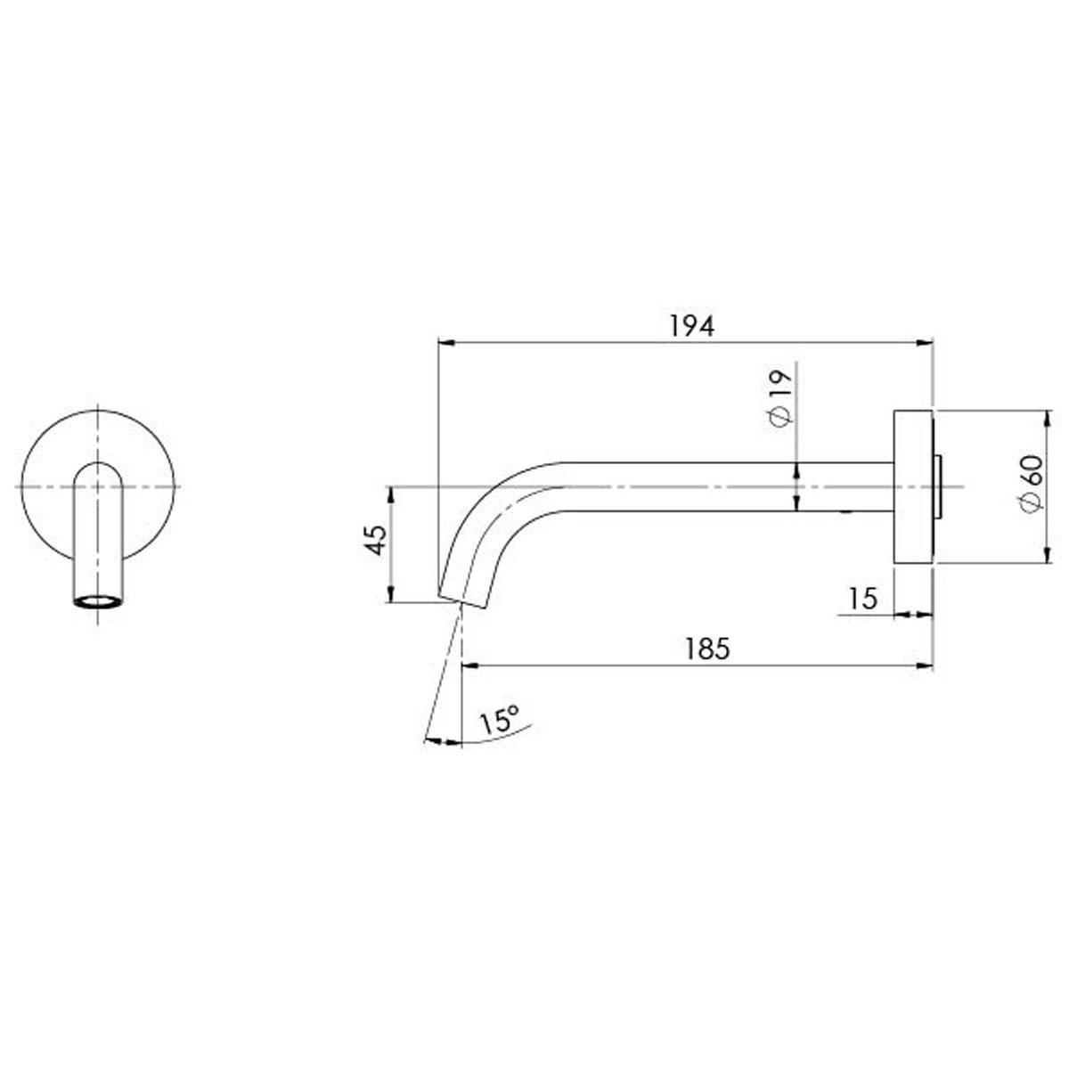 VIVID SLIMLINE PLUS WALL OULET MB