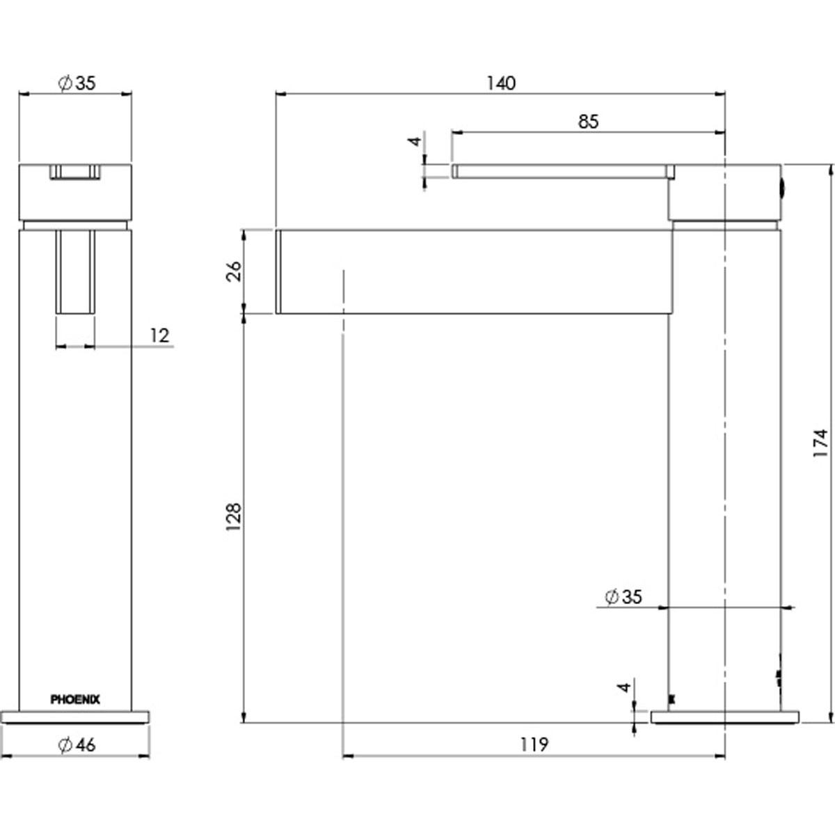 LEXI MKII BASIN MIXER CP