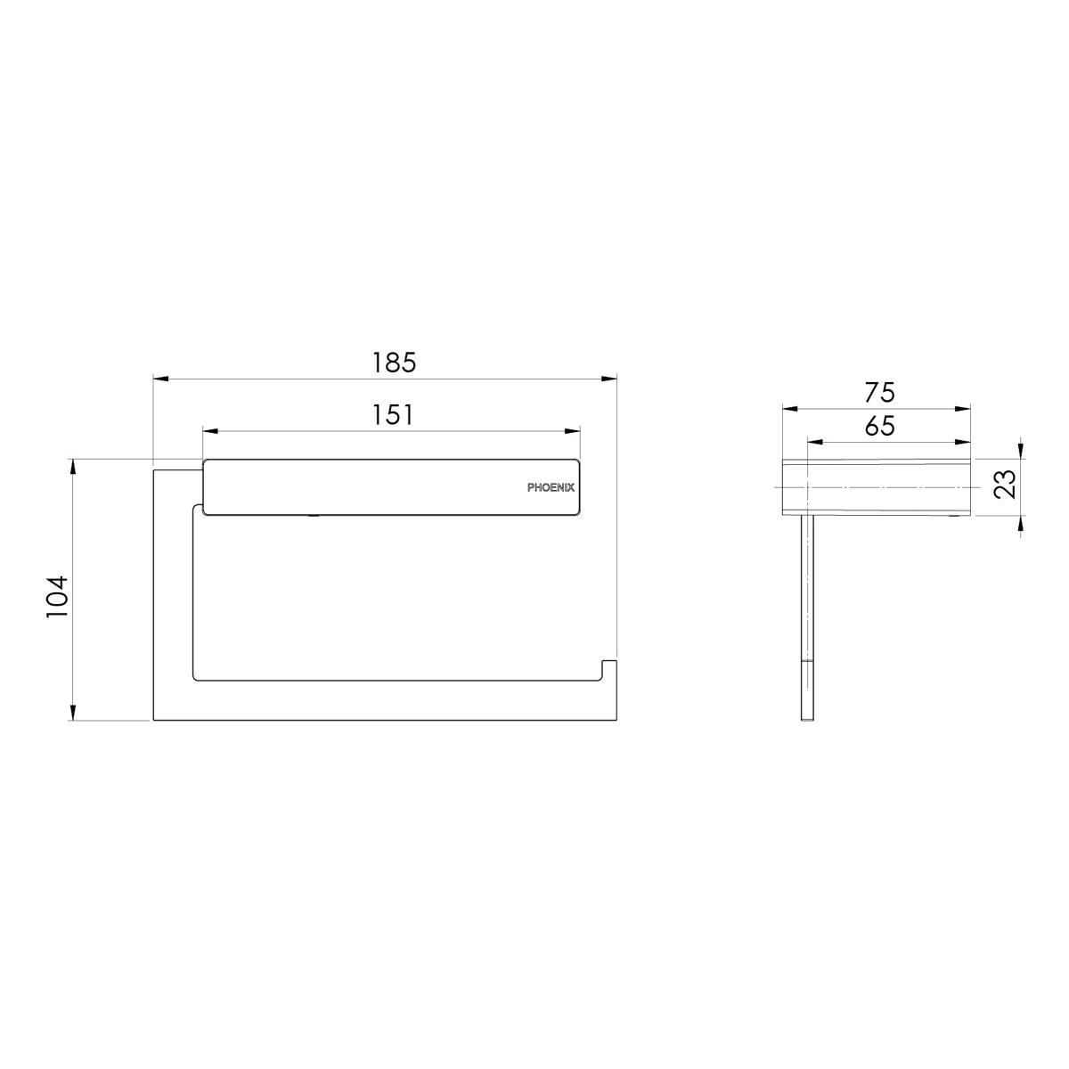 LEXI MKII TOILET ROLL HOLDER BN