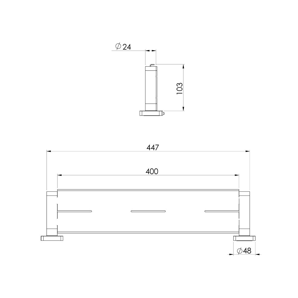 ENVIRO316 SHOWER SHELF SS