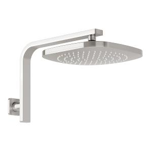 NUAGE HIGH-RISE SHOWER ARM & ROSE BN