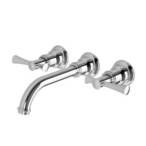 CROMFORD WALL BASIN / BATH TAP SET CP