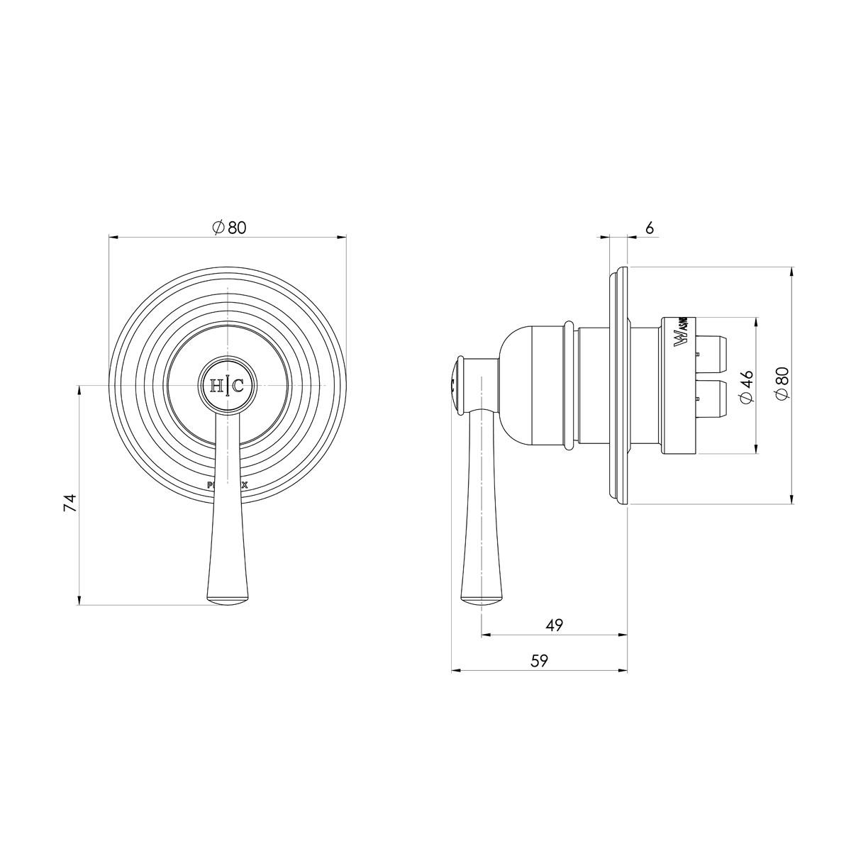 CROMFORD S-MIX SHOWER W MIXER FO KT BG