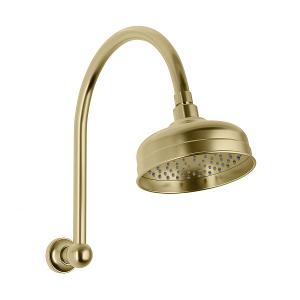 CROMFORD HIGH-RISE SHOWER ARM & ROSE BG