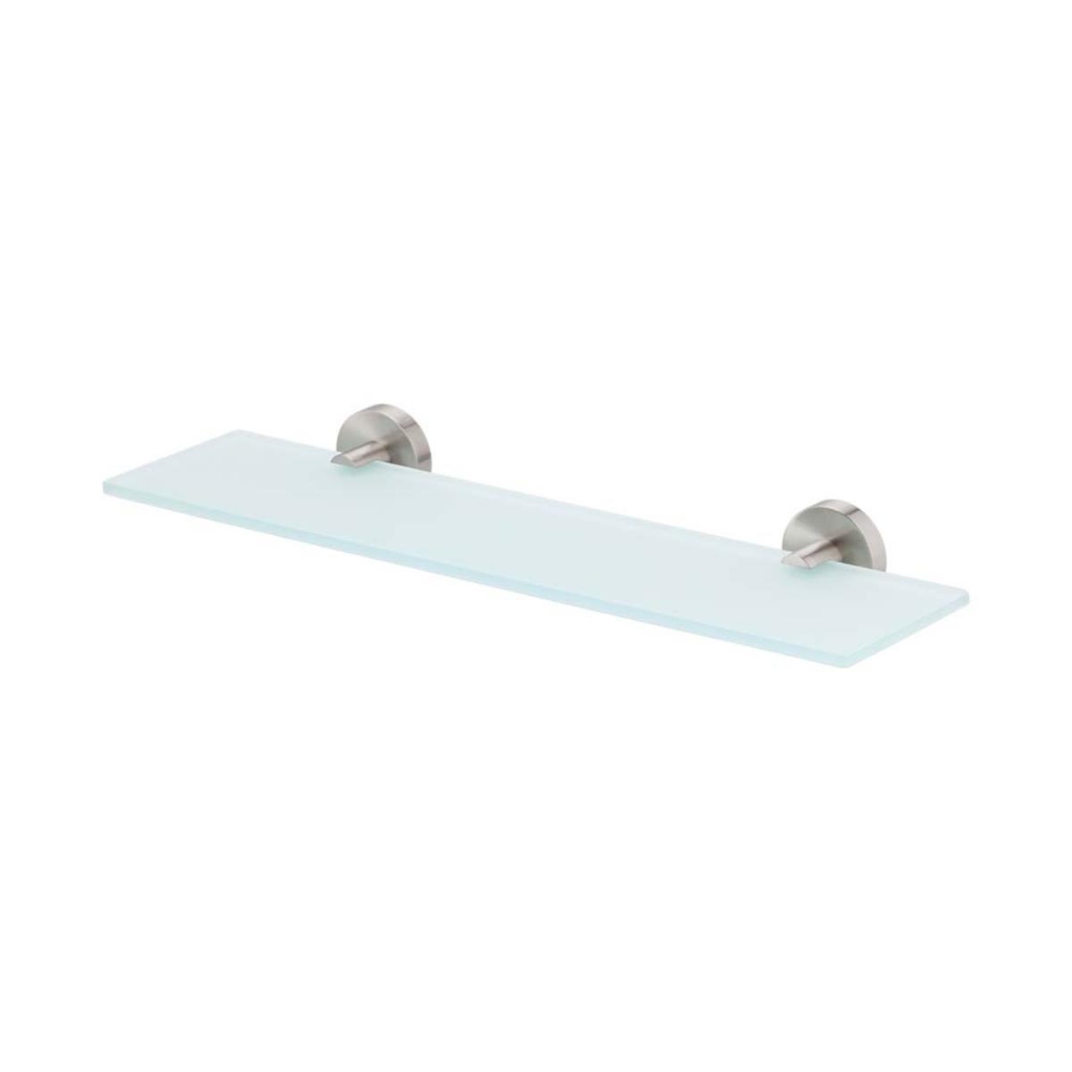 CHIA GLASS SHOWER SHELF 450MM BN