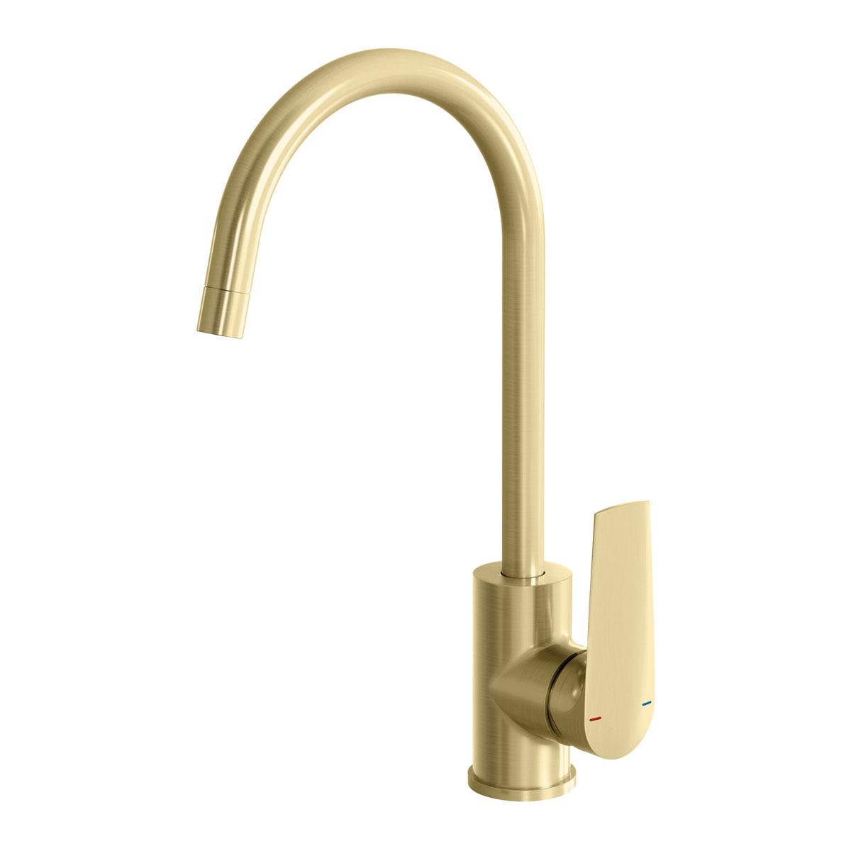 ARLO SINK MIXER 200MM G/NECK BG