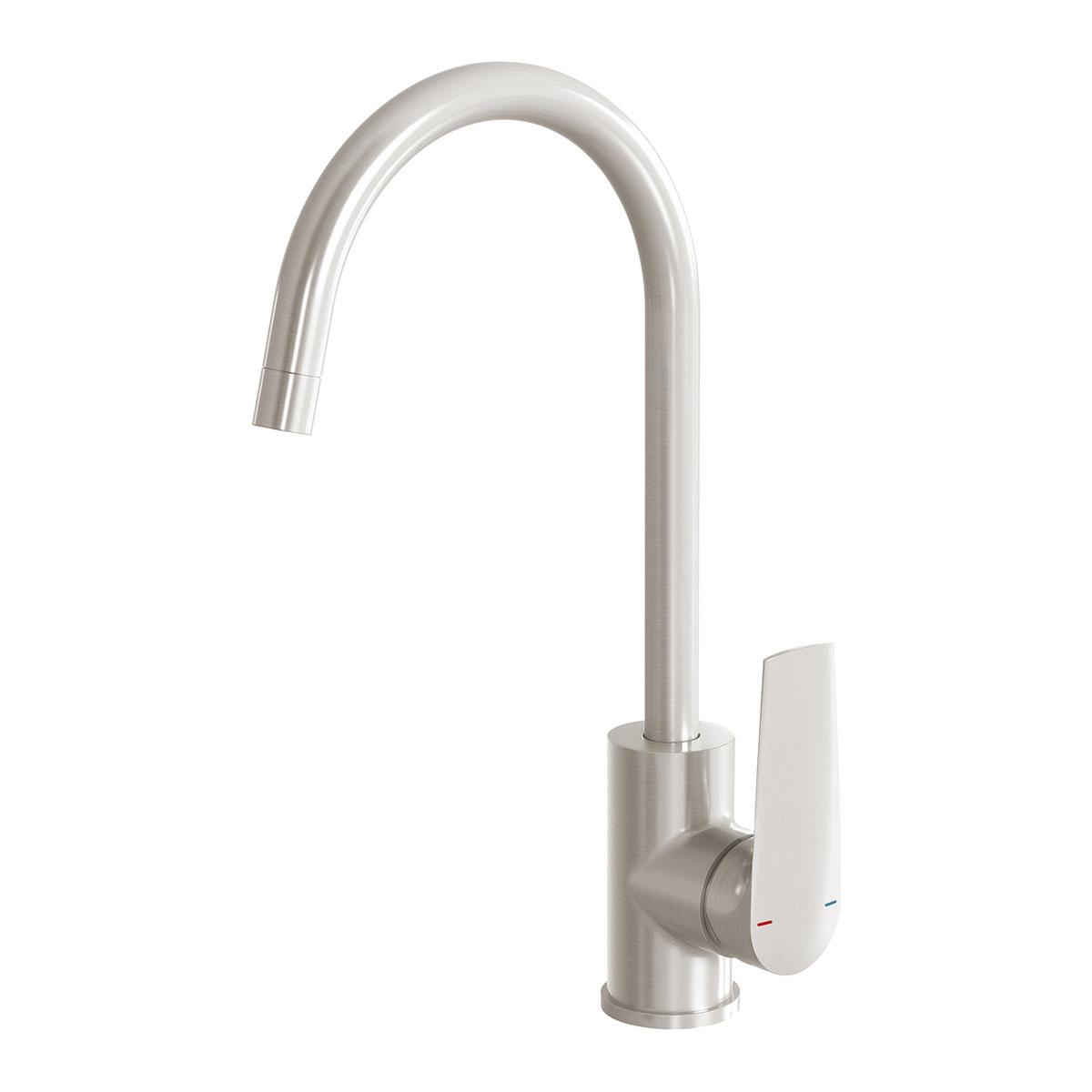 ARLO SINK MIXER 200MM G/NECK BN LF