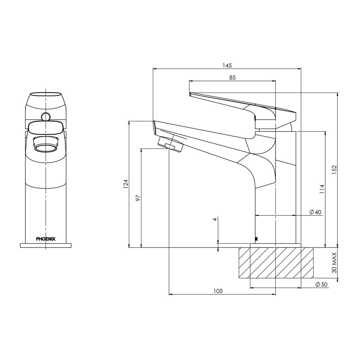 ARLO BASIN MIXER MB LF