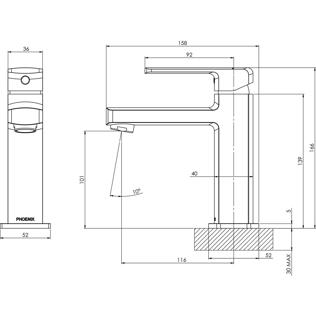 TEVA BASIN MIXER BN