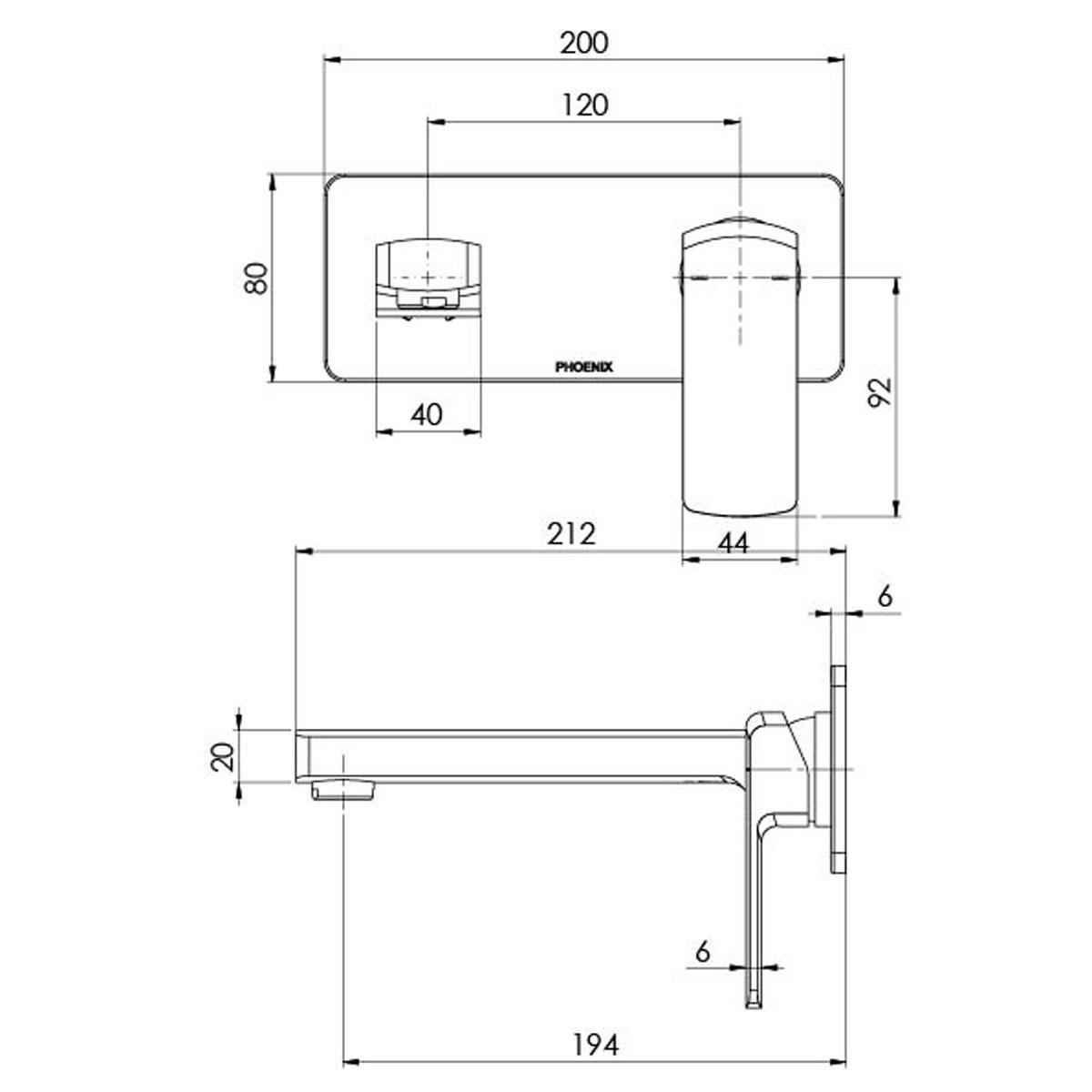 TEVA WALL MIXER SET TRIM KIT BN LF