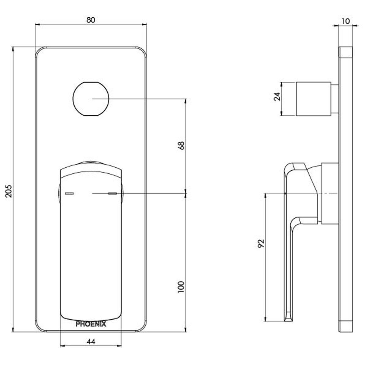 TEVA SHOWER BATH DIVERTER MIXER T/KIT MB