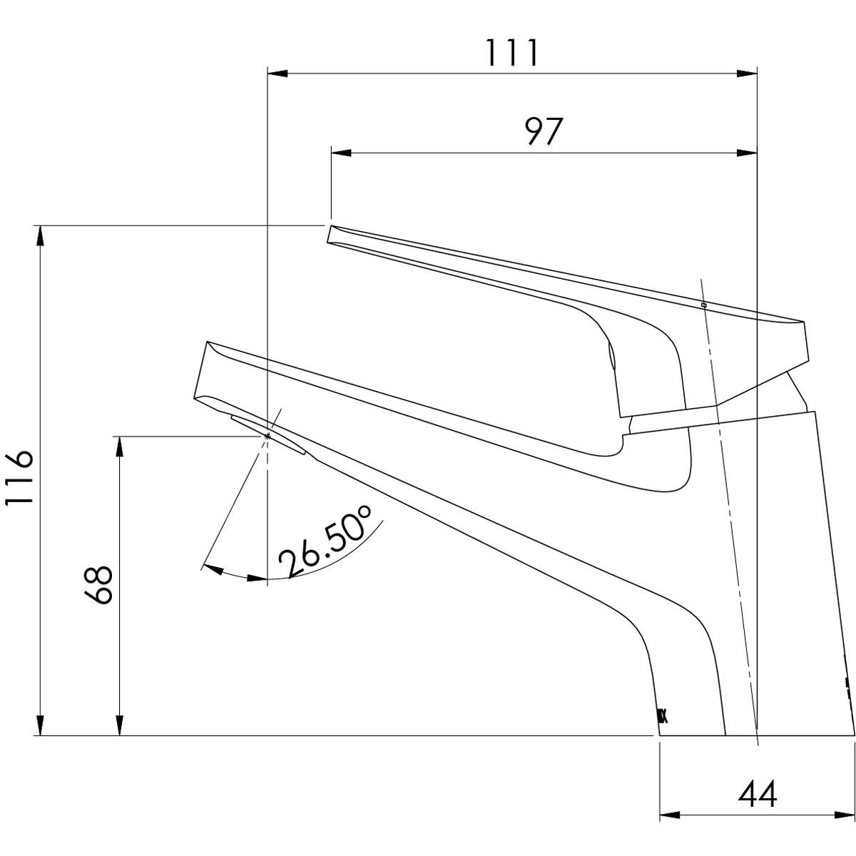 IVY MKII FIXED BASIN MIXER CP LF