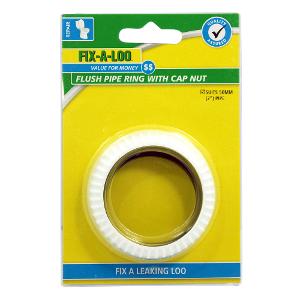 FLUSH PIPE RING WITH CAP NUT 50MM