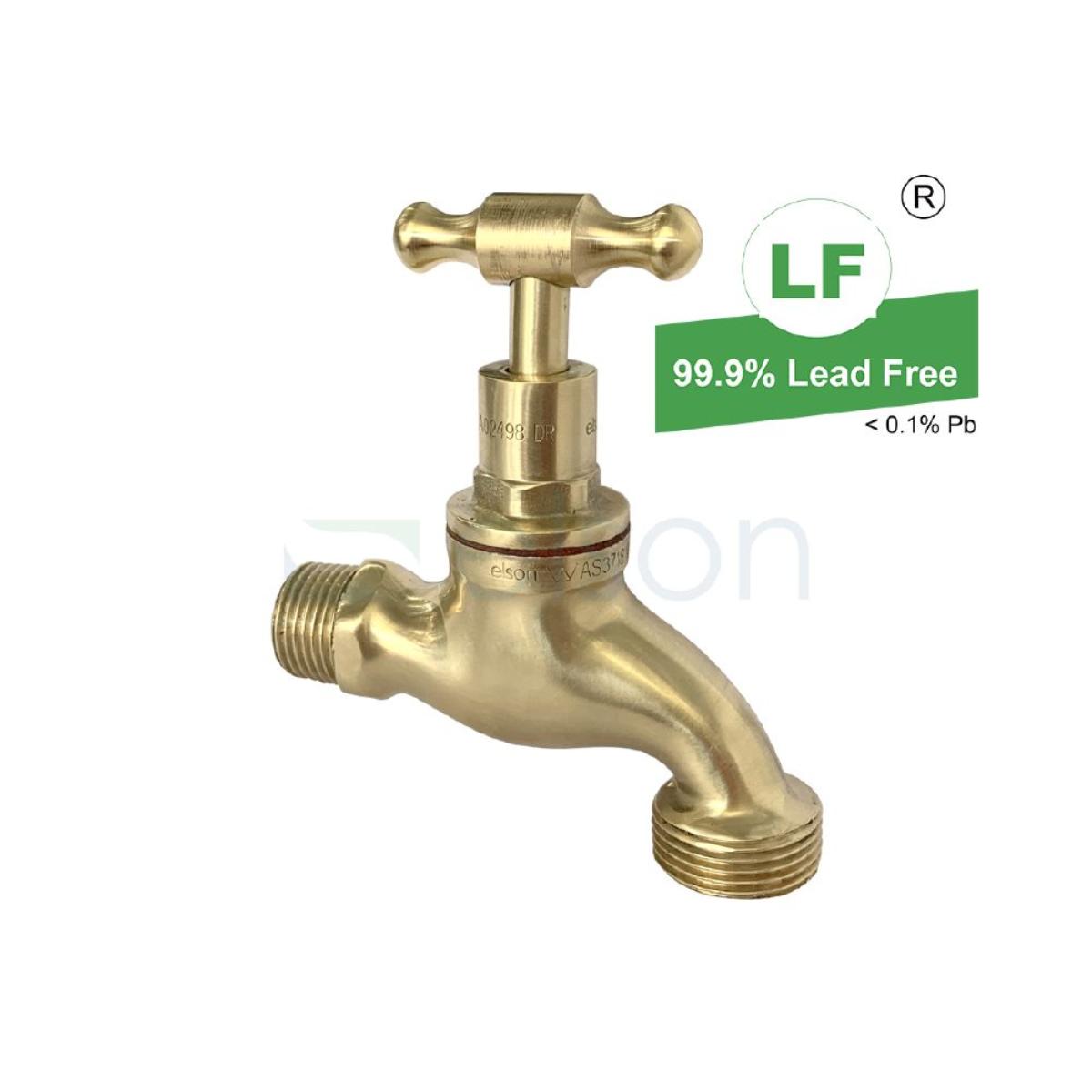HOSE COCK TH MI 15MM PB LF