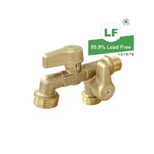 HOSE COCK DUAL O/LET MI 15MM RB LF HOSE COCK DUAL O/LET MI 15MM RB LF