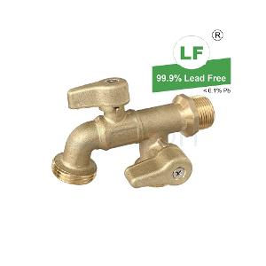 HOSE COCK DUAL O/LET MI 20MM RB LF HOSE COCK DUAL O/LET MI 20MM RB LF