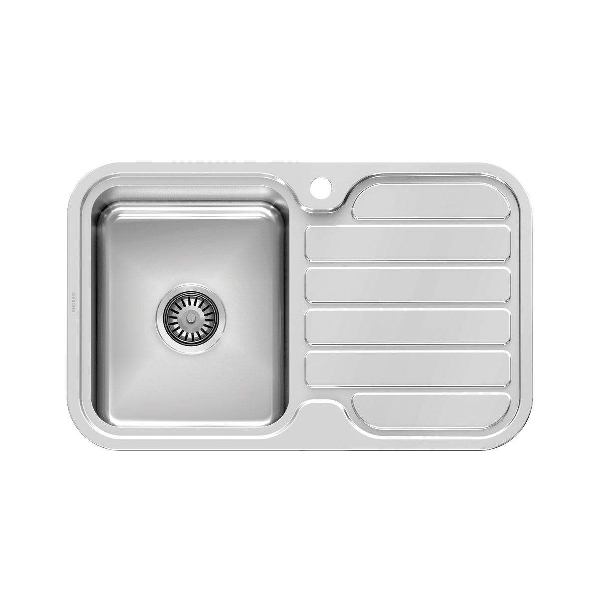 1000 SERIES SINGLE L/H BOWL SINK W/-DRAI