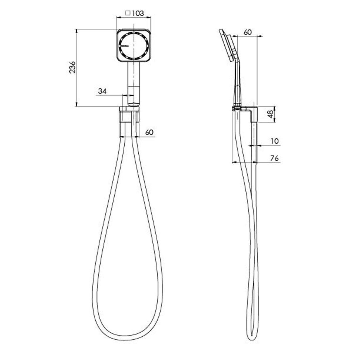 NX ORLI HAND SHOWER CP