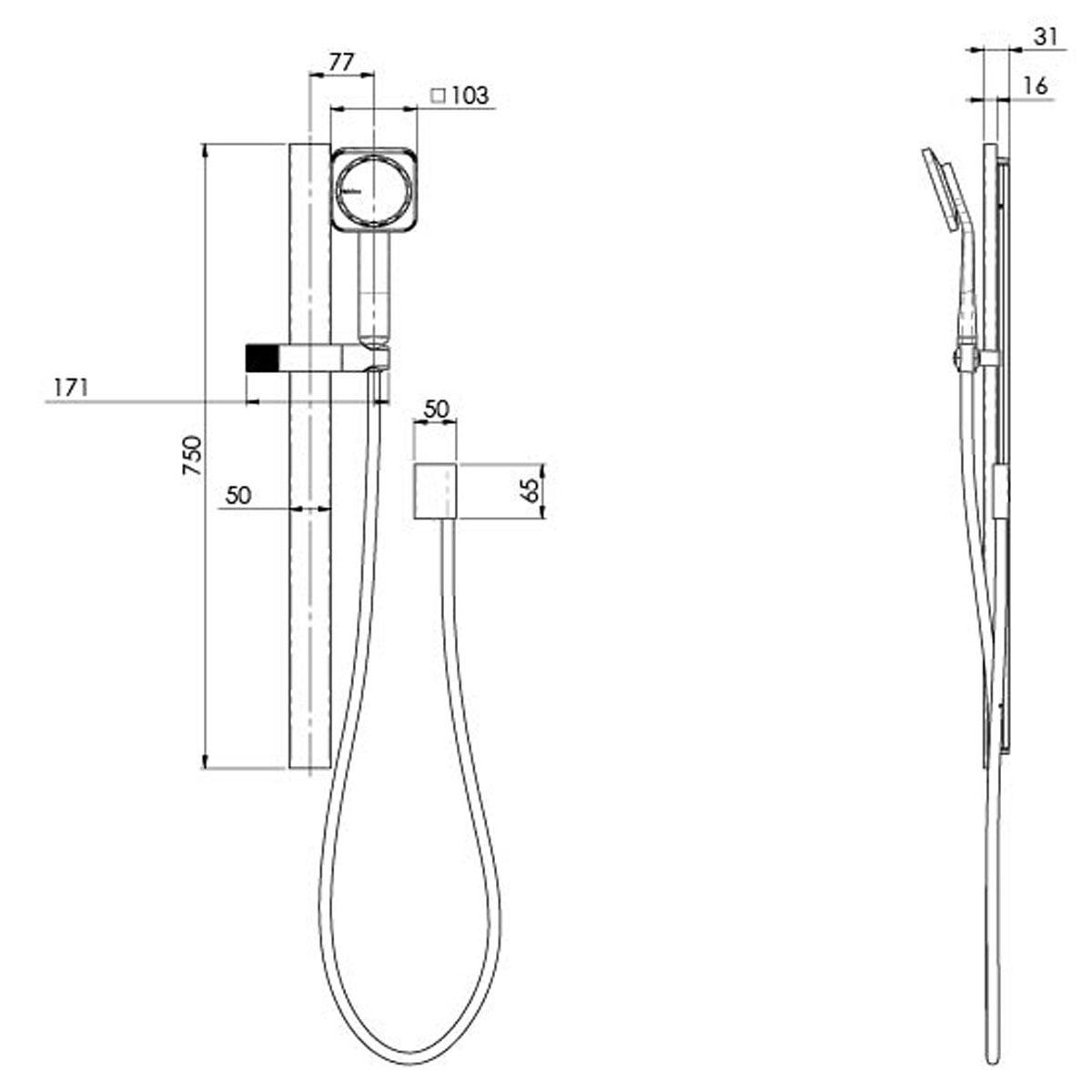 NX ORLI RAIL SHOWER CP