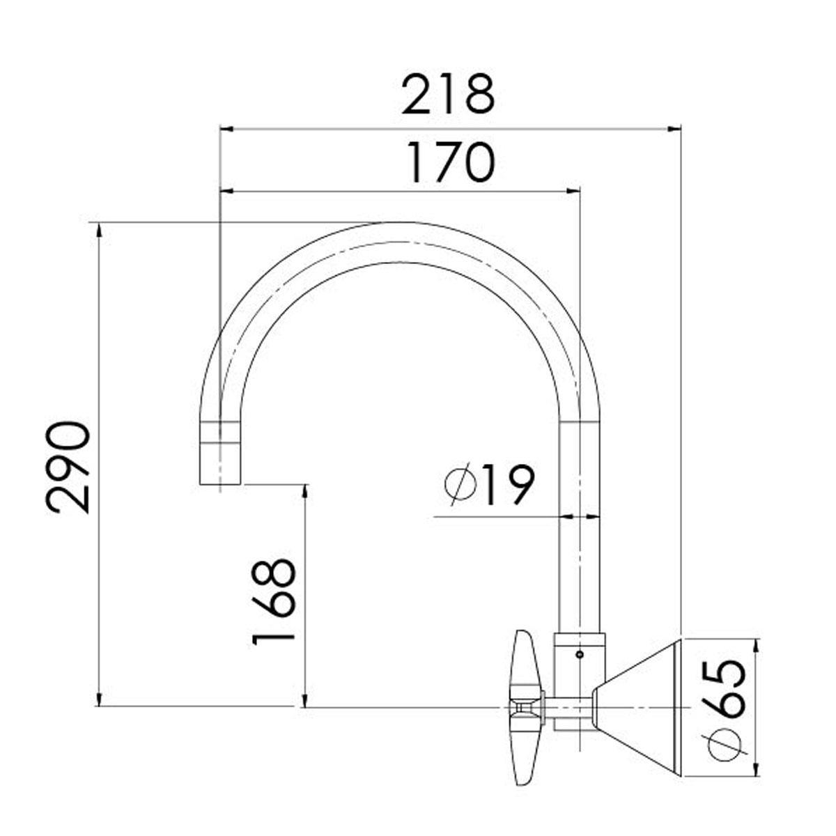 IVY WALL SINK SET CP