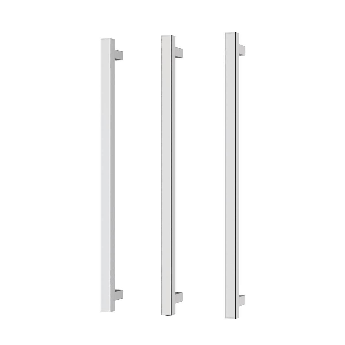 HEATED TRIPLE TOWEL RAIL SQUARE CP