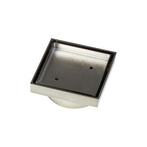 BRASS TILE GRATE SQUARE 100MM BRUSHED NI BRASS TILE GRATE SQUARE 100MM BRUSHED NI