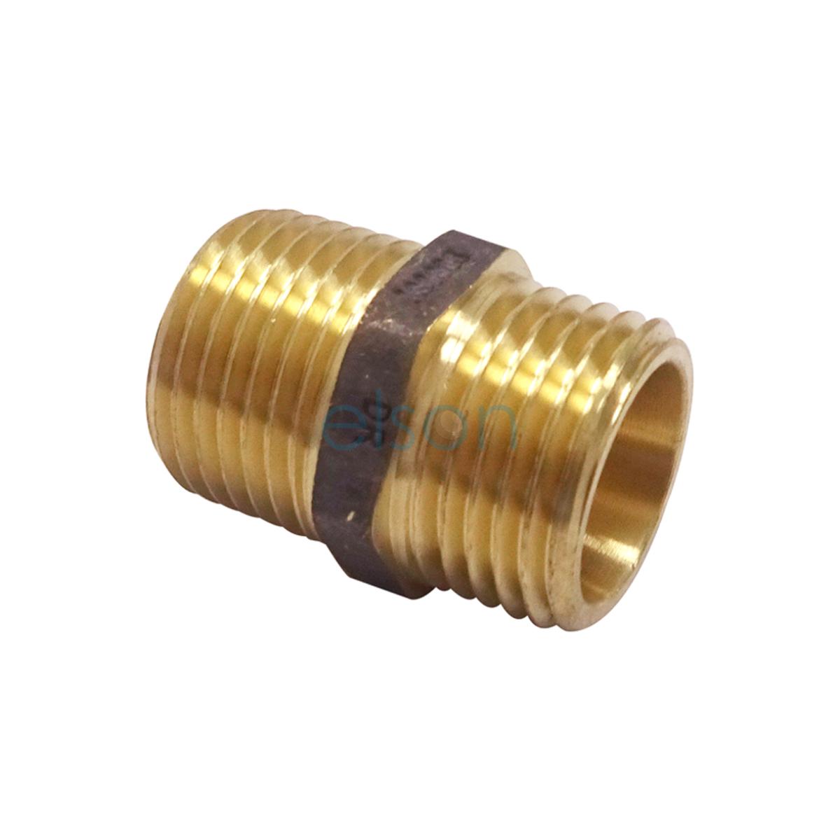 NIPPLE HEX BRASS 15MM