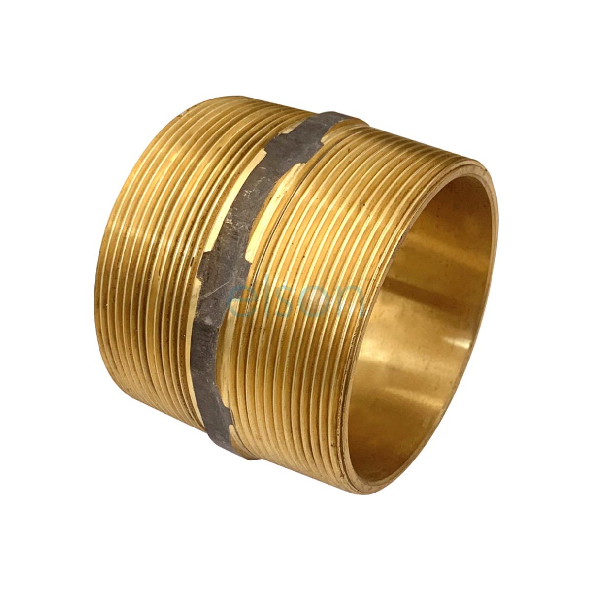 NIPPLE HEX BRASS 80MM