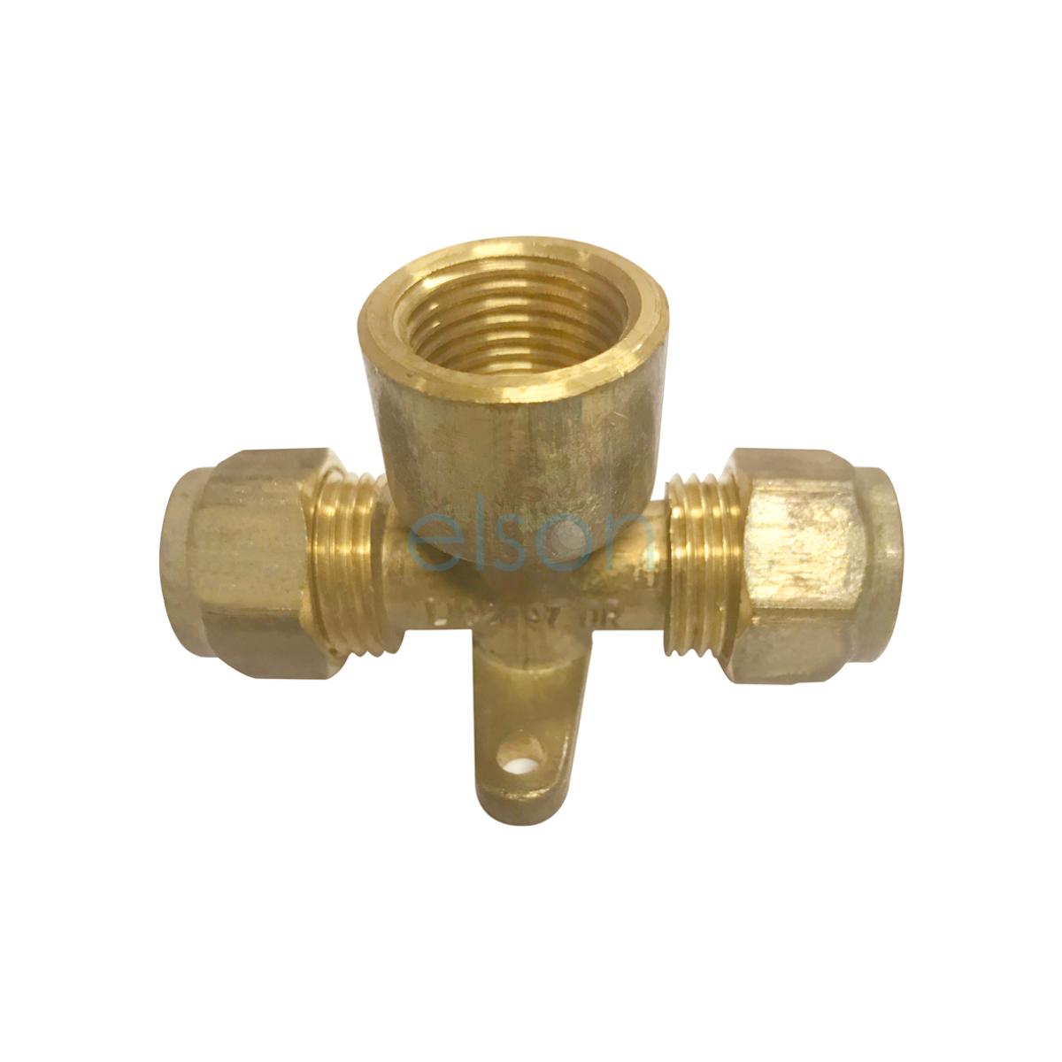 TEE BP COMP N/O 15C X 15C X 15FI LF