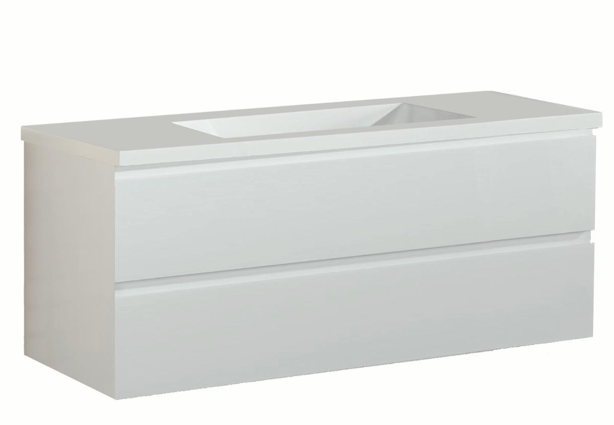 CODA 1200 VANITY WALL HUNG POLY TOP