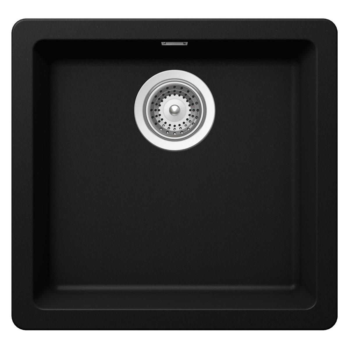 SCHOCK SOHO BLACK SINGLE SMALL BOWL SINK