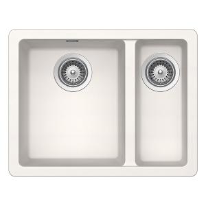 SCHOCK SOHO WHITE 1 & 1/2 BOWL SINK