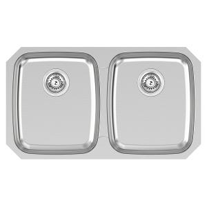 SINK PRINCESS DBL BOWL U/MOUNT 794MM