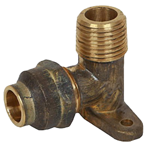 Brass Flared Back Plated