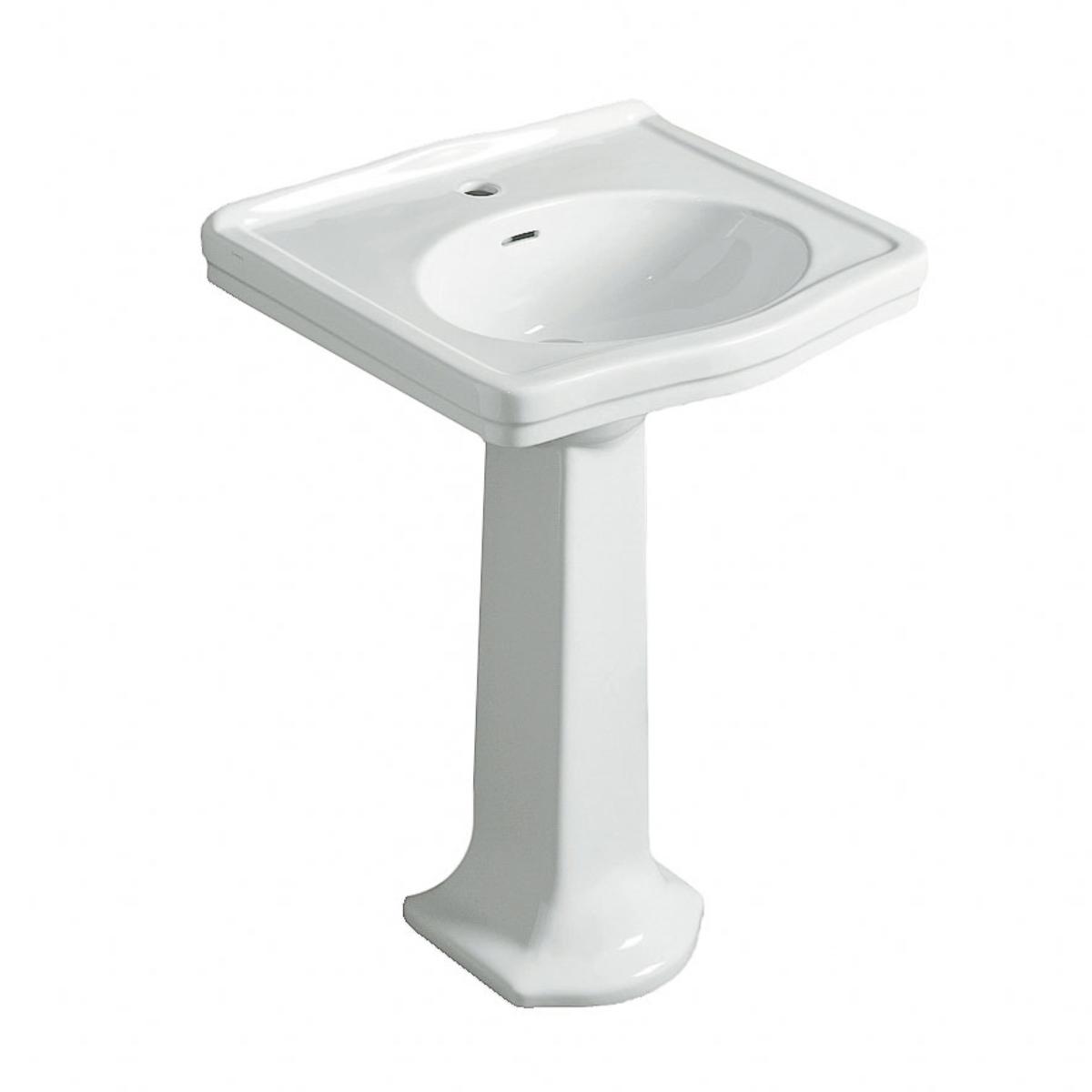 CLAREMONT 58X45 BASIN & PEDESTAL 1TH