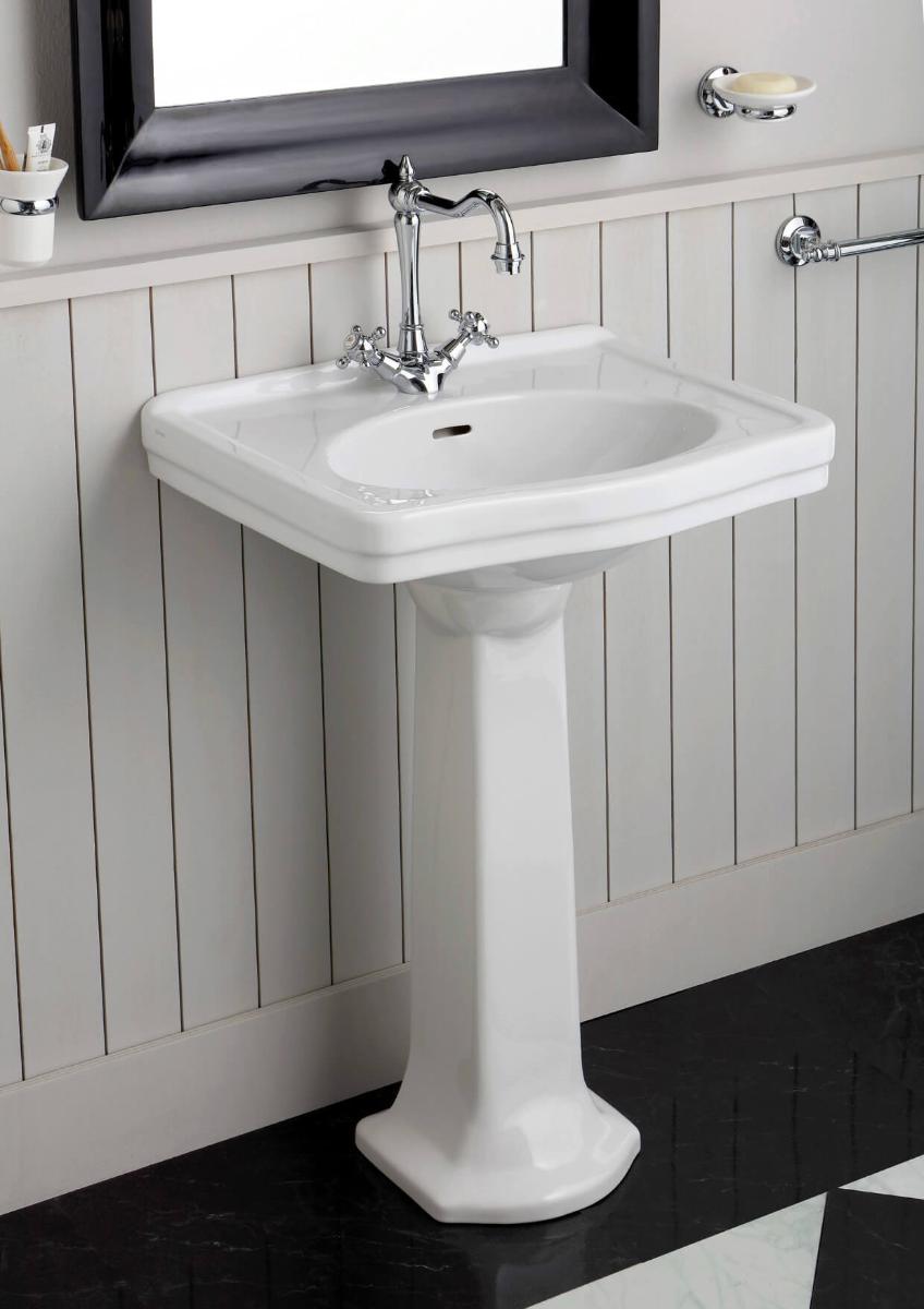 CLAREMONT 58X45 BASIN & PEDESTAL 1TH