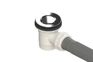 POP DOWN WASTE & O/F KIT CP POP DOWN WASTE & O/F KIT CP
