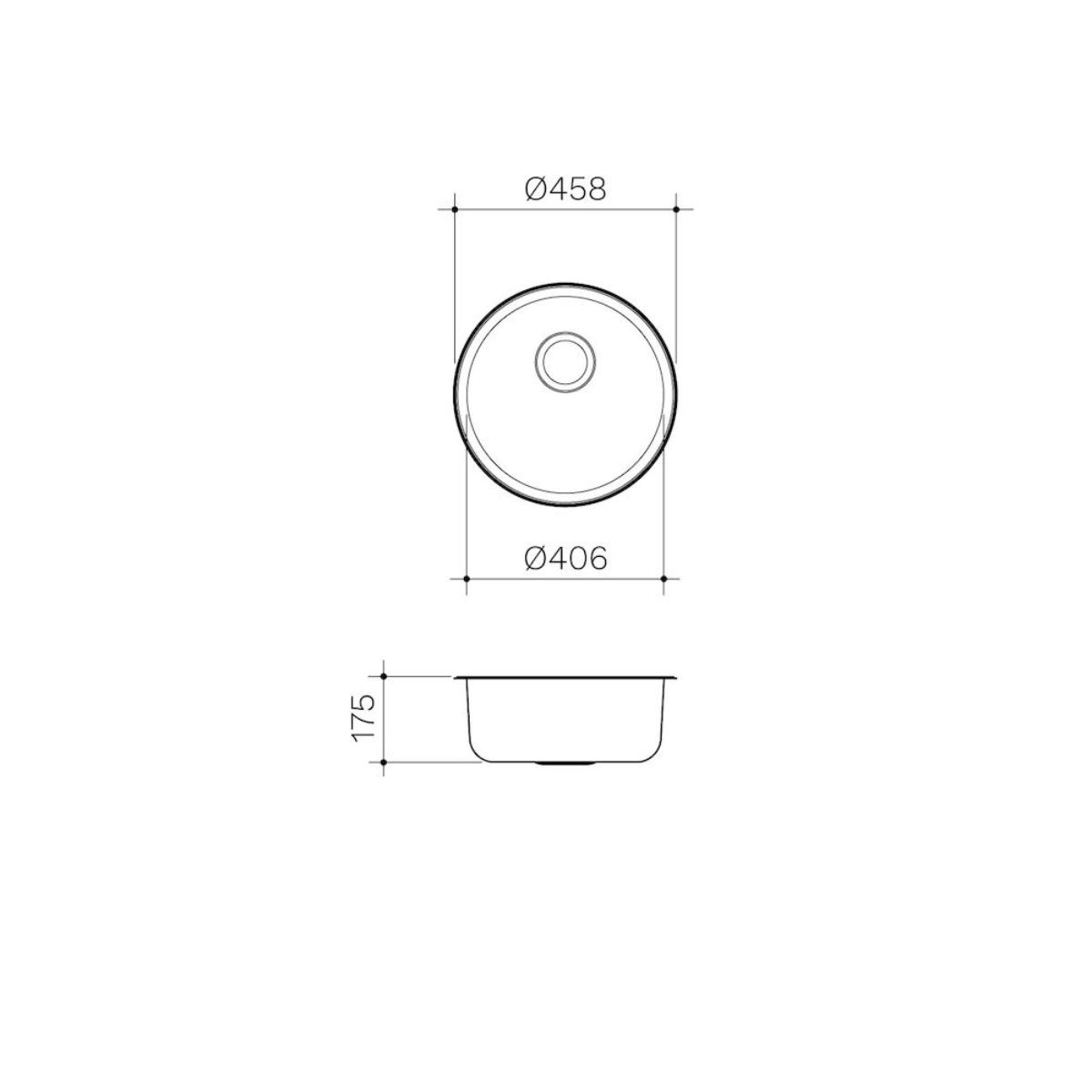 SINK CELLINI ROUND BOWL