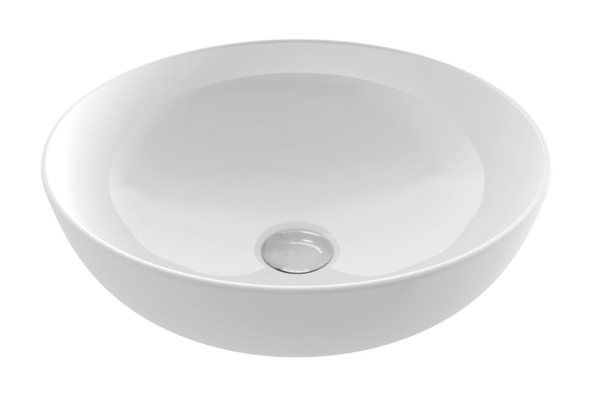 FINO ROUND 379 COUNTER TOP BASIN GL WHT