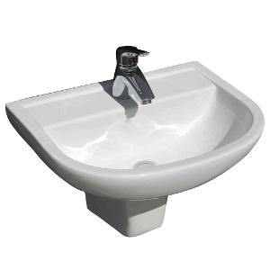 WALL BASIN X 500 INTEGRAL SHROUD 1TH WH WALL BASIN X 500 INTEGRAL SHROUD 1TH WH