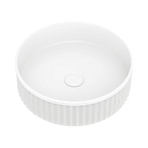 MINKA FLUTED ROUND SOLID SURFACE BASIN M MINKA FLUTED ROUND SOLID SURFACE BASIN M