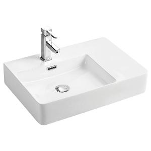 PETRA WALL BASIN LH SHELF 1TH WHT PETRA WALL BASIN LH SHELF 1TH WHT