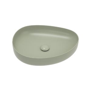 PEBBLE MEDIUM SLIM EDGE BASIN OLIVE CER